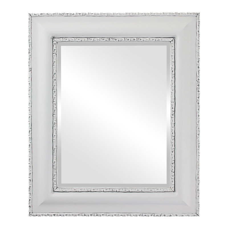 Schillinger Rectangle Mirror, 35" x 29", Linen White