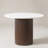 Velora 5-Pieces Faux Marble and Wood Dining Table Set with Boucle Chairs, White-1692833131-1692833135-1692833132