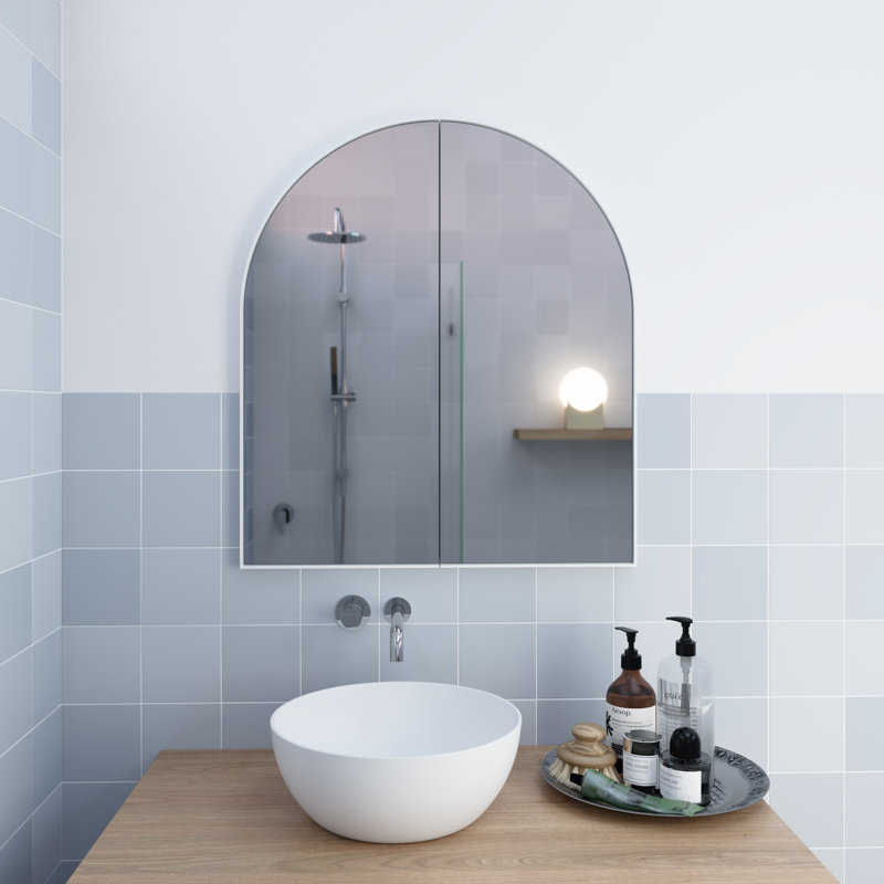 Armoire à pharmacie à deux portes, Blanc