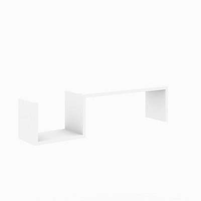 2 Piece Floating Shelf with Adjustable Shelves