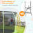 Babevy Round Backyard Trampoline with Safety Enclosure
