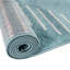 Tapis géométrique bleu clair en polypropylène tissé à la machine-519170431