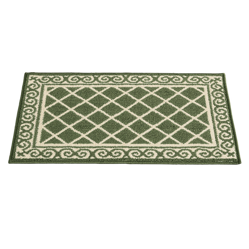 Tapis de cuisine antidérapant Rezarta, Rectangle 2 pi 11 po x 2 pi, Gris