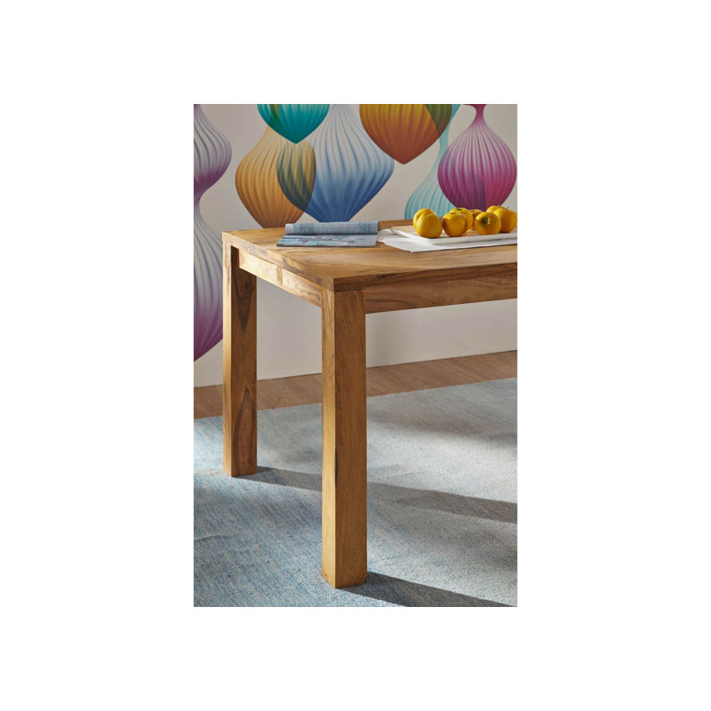Solid Wood Dining Table, H76 x L100 x W90cm