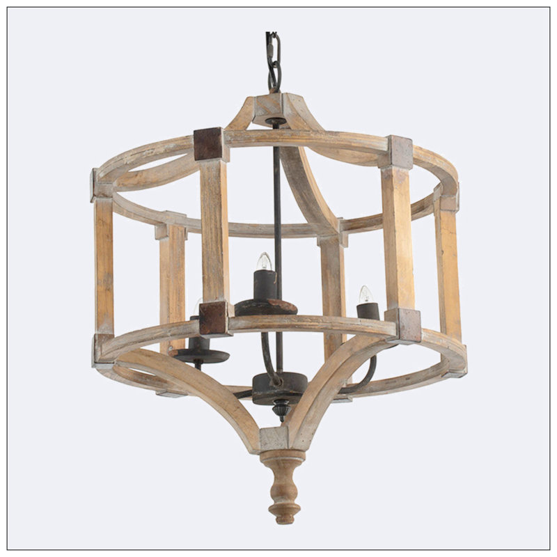 Cassander 3 - Light Iron Drum Chandelier