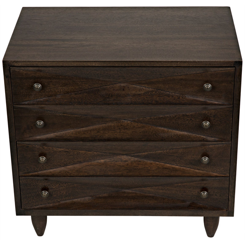 Diamond Solid Wood Accent Chest, Ebony Walnut