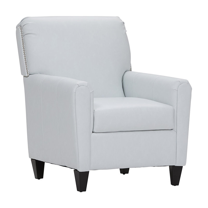 Fauteuil d'appoint rembourré Hughes Furniture 15, blanc