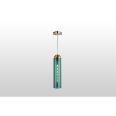 Luminaire suspendu cylindrique simple à 1 lumière Linney