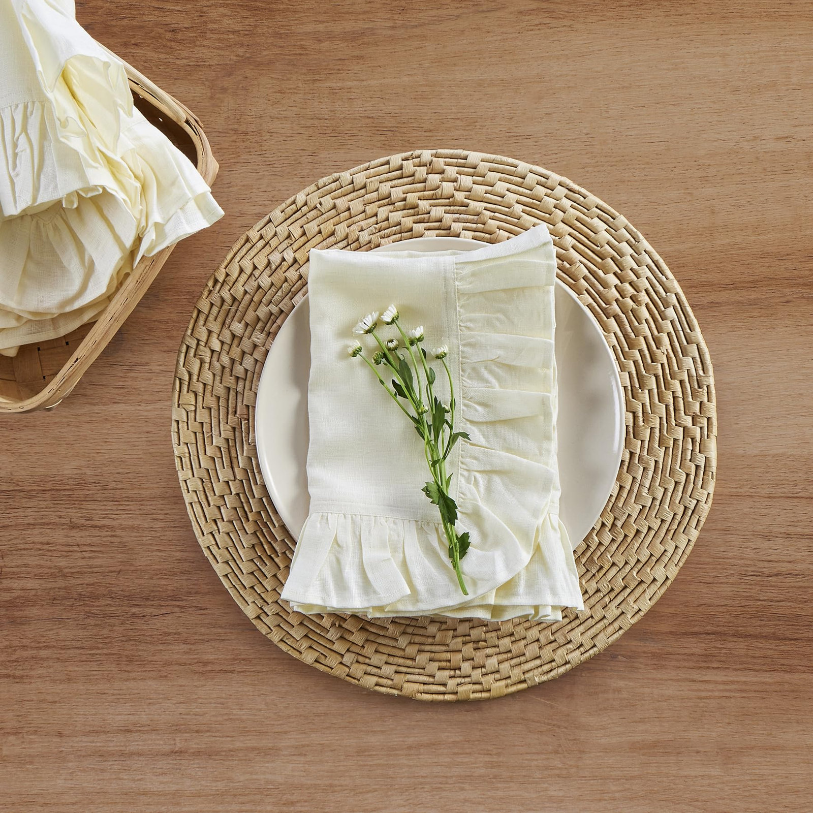 100% Linen Napkin, Ivory