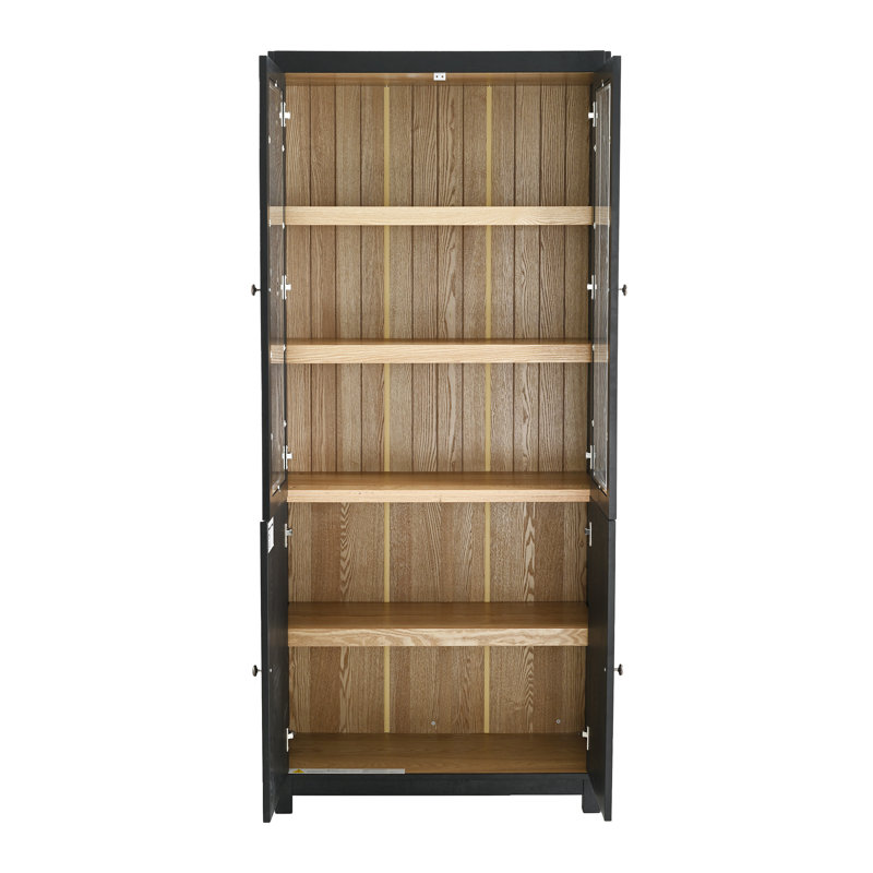 Bibliothèque avec rangement 74,5 po H