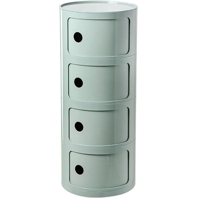 Table de chevet moderne empilable avec rangement et table de chevet moderne à 4 niveaux avec tiroirs