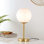 Lampe de table noire 17 po Alceme