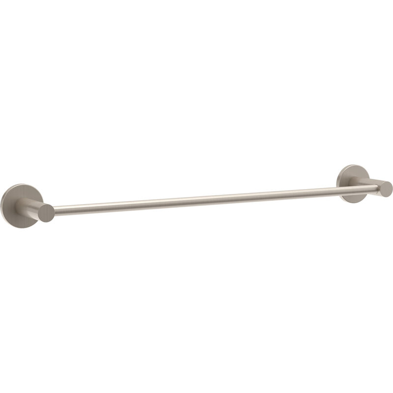 Barre à serviettes murale Precept 1, H 1,97 po x L 19,97 po x P 2,86 po, Nickel brossé