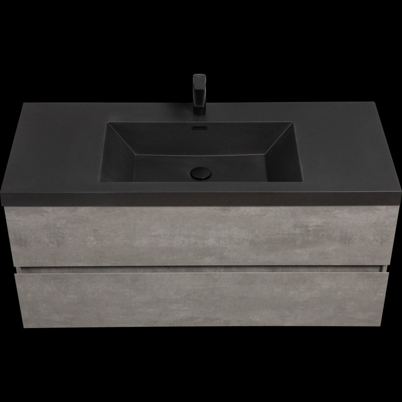 Meuble-lavabo mural moderne pour salle de bain
