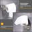 Bathroom Hardware Set,bathroom Accessories,stainless Steel,wall Mounted,10 Pieces-106411952