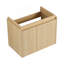 Meuble-lavabo de salle de bain avec lavabo en céramique, meuble-lavabo mural flottant, armoire de rangement en bois avec portes doubles pour la salle de bain, chêne-476891014