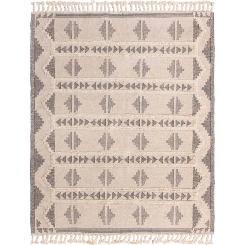 Allivia Wool Abstract Indoor Rug, Rectangle 8' x 10'