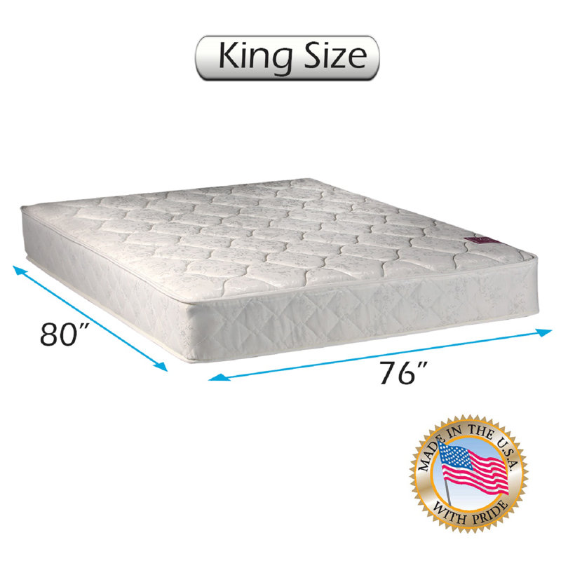 Matelas moyen à ressorts 8 po Alwyn Home King