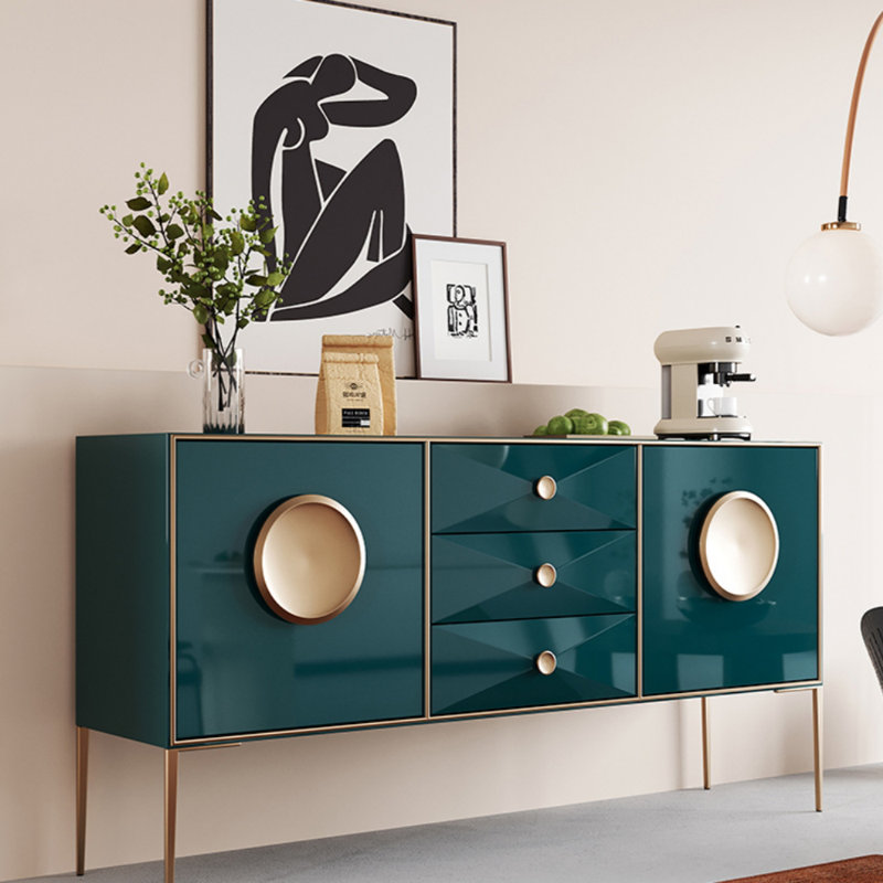 Buffet haut de gamme, H 35,43 po x l 47,24 po x P 15,75 po, Vert