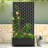 Metal Planter Wall with Trellis and Wheels, Mobile Outdoor Elevated Garden Bed, Dual-Purpose for Privacy Decoration and Planting, with Drainage Holes, Perfect for Climbing Plants, Vegetables, and Vining Flowers – A Must-Have for Garden Enthusiasts-1138453776-1138453774