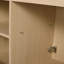 Meuble-lavabo autoportant de 48 pouces avec lavabo en résine et portes d'armoire à fermeture en douceur