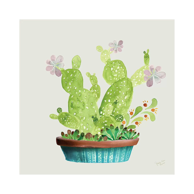 Succulent Symphony Iii by Marie Elaine Cusson - Wrapped Canvas Gallery-Wrapped Canvas Giclée