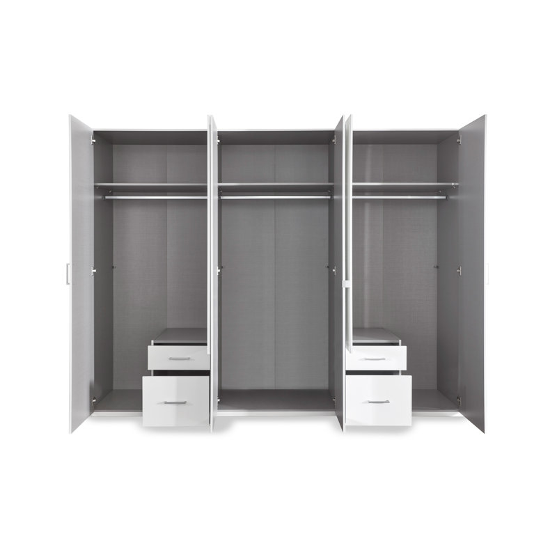 Alaeya 6 Door Manufactured Wood Wardrobe