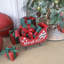 Décoration de traîneau en métal rétro, manteau de Noël rustique et centre de table pour décor de village de vacances, mariage d'hiver et décor de ferme