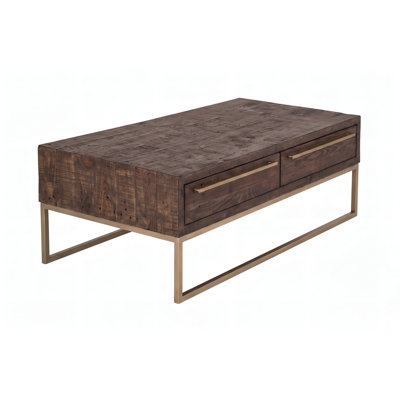Table basse de style transitionnel taupe