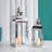 2 Piece 20.5''&15" Stainless Steel Floor Lantern Set