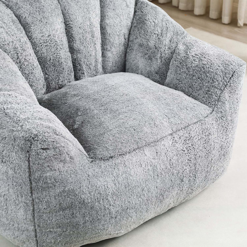 Fauteuil à billes, fauteuil à billes avec accoudoirs rembourrés de mousse à haute densité, canapé paresseux et confortable Fauteuil à billes pour adultes dans le salon, lecture dans la chambre à coucher
