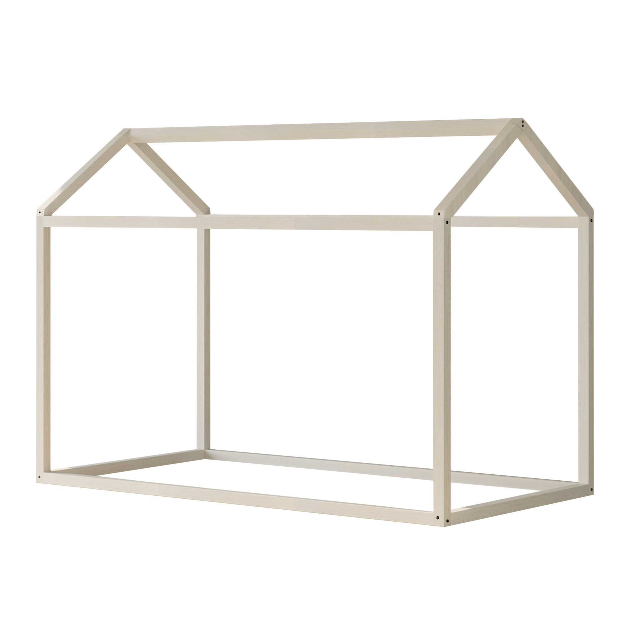 Zirke Twin Canopy Bed by Harper Orchard, Antique Gray