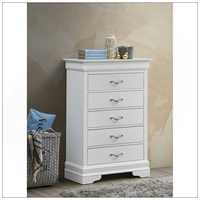 Commode Lorana, champagne argenté