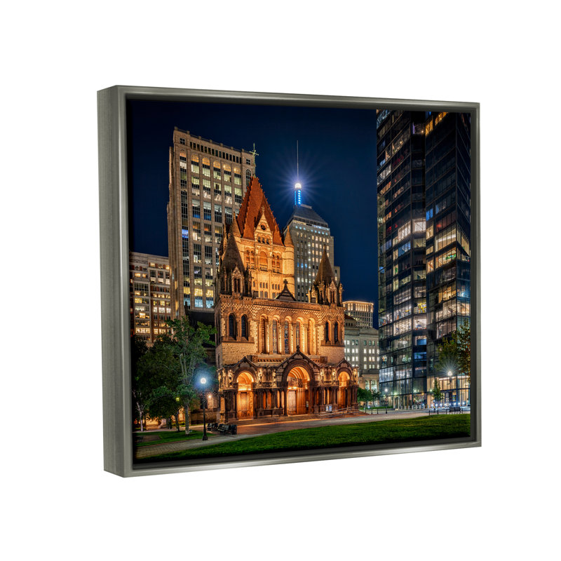 "Urban Cityscape Architecture Buildings Floater", art mural par Rick Berk, H 25 po x l 31 po x P 1,7 po