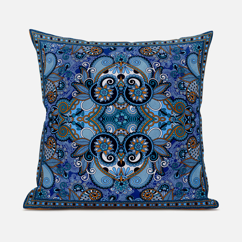 Polyester Throw Square Pillow Cover & Insert, 16" x 16" 