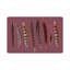 Pheasant Feathers Vegan Leather Rectangle Pebble Placemat-1069368260