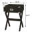 Black 1-Drawer End Table Side Table-766962445