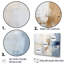 Peinture blanche et bleue Fusion - peinture abstraite, art mural-1811488905-1811488908