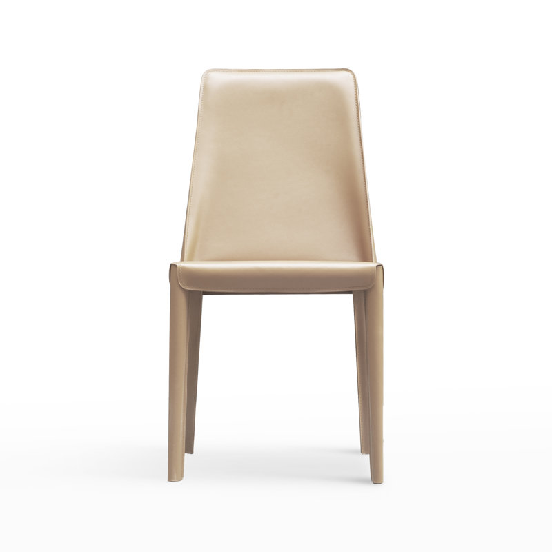 Chaise d'appoint en cuir, Kaki