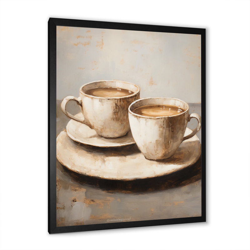 Eddleman Food Coffee Tea IV, Cadre photo noir, H 40 po x l 30 po x P 1,5 po