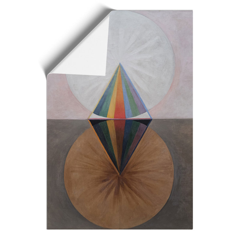 The Swan No.12 by Hilma Af Klint - No Frame Painting, 30cm H x 21cm W x 0.1cm D