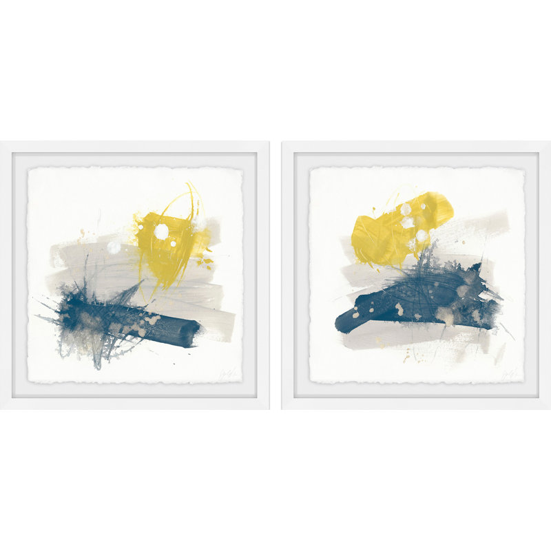Bitte Diptych - ensemble de 2 reproductions de cadres photo, H 12 po x l 12 po x P 1,5 po