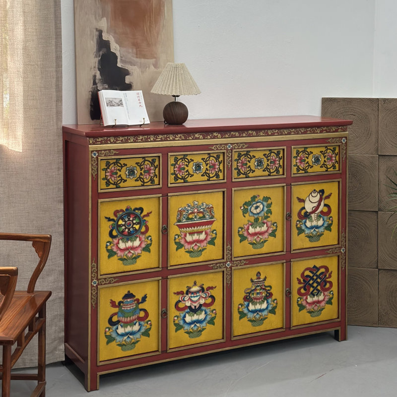 Retro High-Quality Painted Sideboard