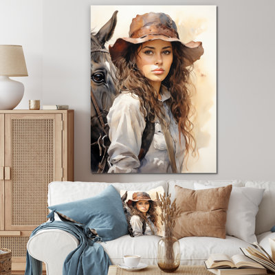«Wylma Cowgirl Saddle Up Cowgirl», reproduction sur toile