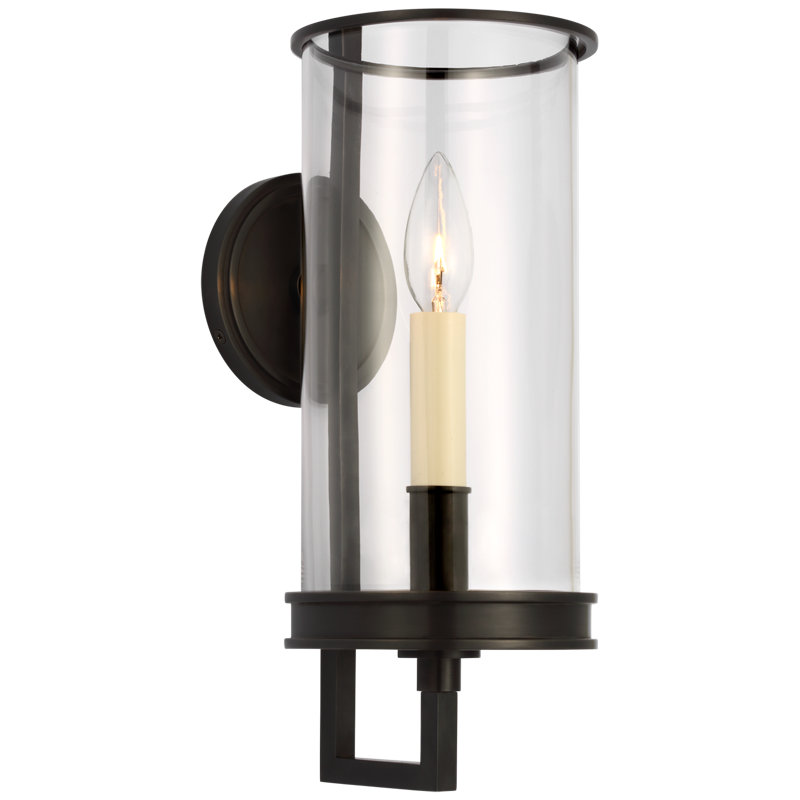 Chapman & Myers Glendon Small Hurricane Sconce, Bronze