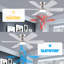 46" 6-blade Ceiling Fan With Light Kit And Remote Control-907771960-907771956