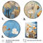 «Yellow Calm Cornflowers Meadows» - Art mural bleuets-1270152219-1270152199