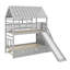 Lit superposé simple au-dessus de simple avec glissade, lit gigogne et escalier de rangement, toit et fenêtre-1512634703