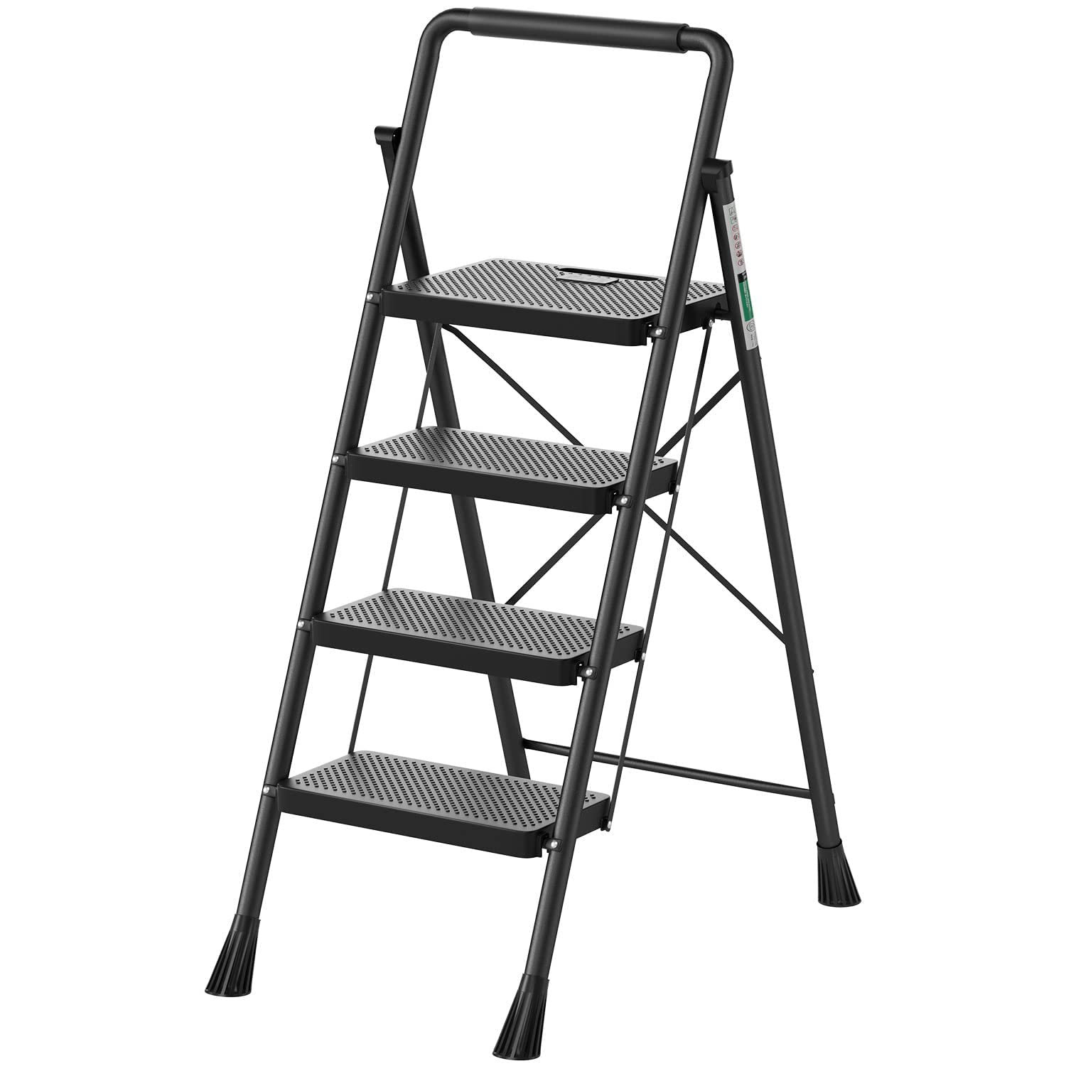 WFX Utility™ Minnesota 4 - Step Steel Lightweight Folding Step Ladder ...