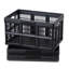 Bacs de rangement pliables en plastique, ensemble de 3 de 45 L, supporte 15 kg par bac, caisses de rangement empilables et pliables avec poignées, contenants robustes et pliables, paniers gain de place, conçus pour l'organisation de la maison